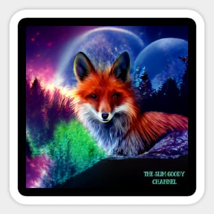 Fox in Magical slimgoody forest Sticker